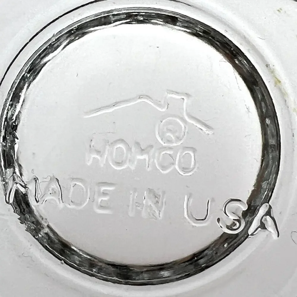 Vintage 70s Homeco USA Small Votive Holder Crystal Cut Glass 3